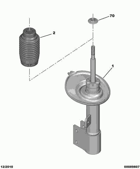 PEUGEOT 5254 52 - Protective Cap / Bellow, shock absorber onlydrive.pro