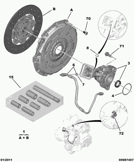 CITROËN 2053.08 - Clutch Kit onlydrive.pro