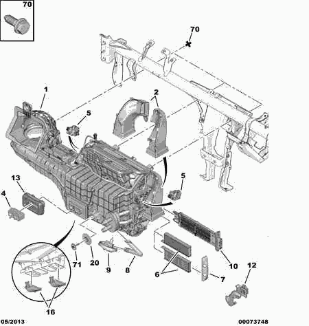 PEUGEOT (DF-PSA) 6447 XF - Filter, interior air onlydrive.pro