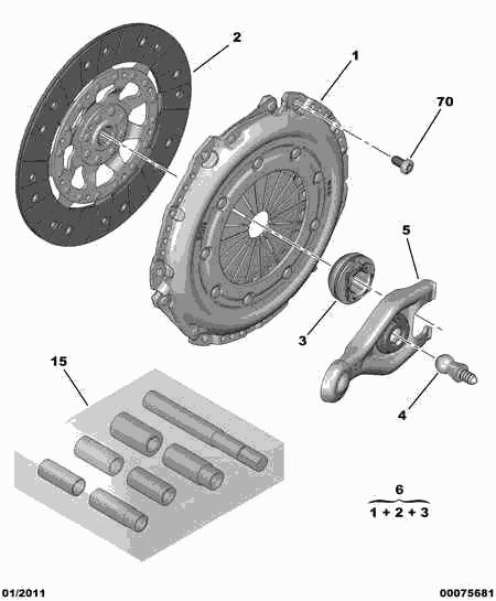 CITROËN 2052.F3 - Clutch Kit onlydrive.pro