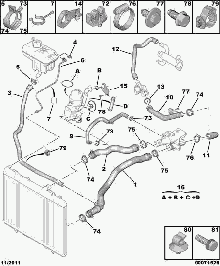 PEUGEOT 1323 JG - Radiator Hose onlydrive.pro