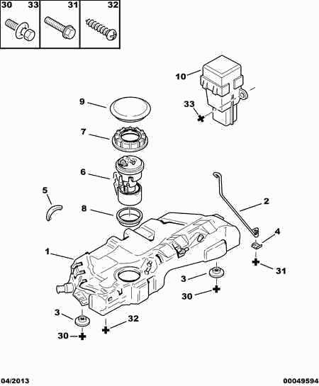 PEUGEOT 96 107 921 - Fuel Pump onlydrive.pro