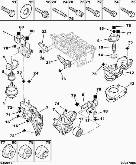 PEUGEOT (DF-PSA) 1807-A6 - Holder, engine mounting onlydrive.pro