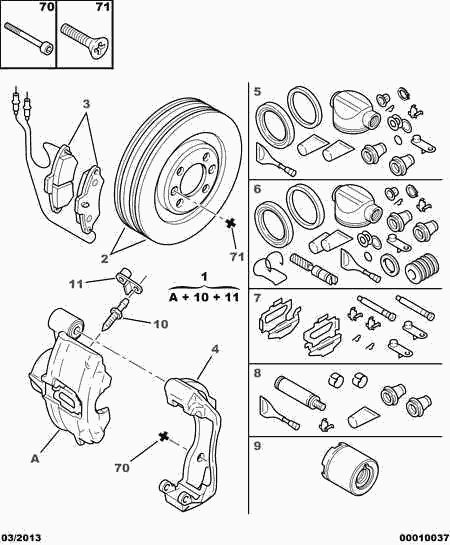 PEUGEOT 4246 W6 - Brake Disc onlydrive.pro