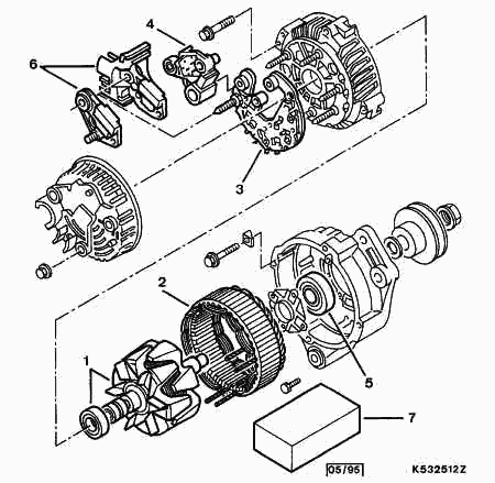 CITROËN 5761.91 - Voltage regulator, alternator onlydrive.pro