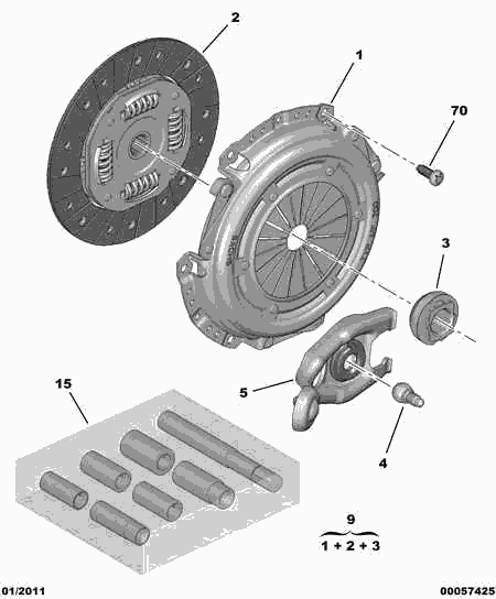 PEUGEOT 2050.Q7 - Clutch Kit onlydrive.pro