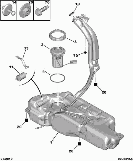 CITROËN 1567 C1 - Fuel tank fuel gauge: 01 pcs. onlydrive.pro