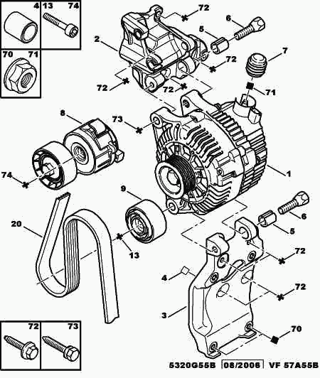 PEUGEOT 5750.XR - V-Ribbed Belt onlydrive.pro