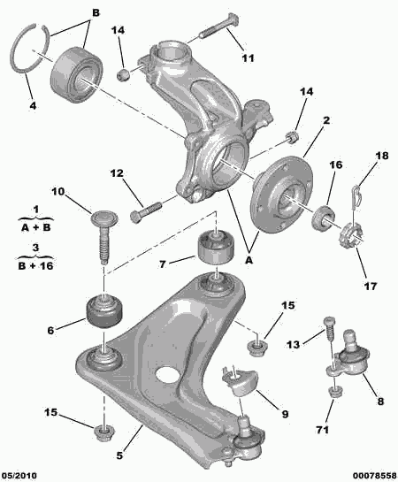 CITROËN 3523.CZ - Bush of Control / Trailing Arm onlydrive.pro