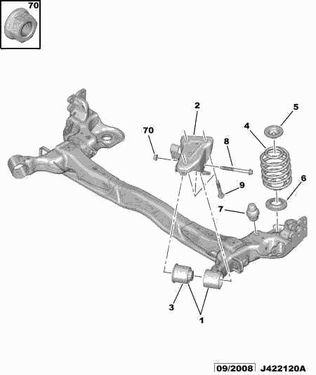 CITROËN 5131 H4 - Bush of Control / Trailing Arm onlydrive.pro