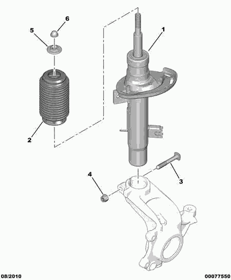 CITROËN 5208 G0 - Shock absorbers: 01 pcs. onlydrive.pro