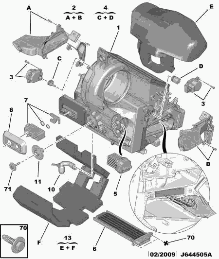 CITROËN 6461.N0 - Expansion Valve, air conditioning onlydrive.pro