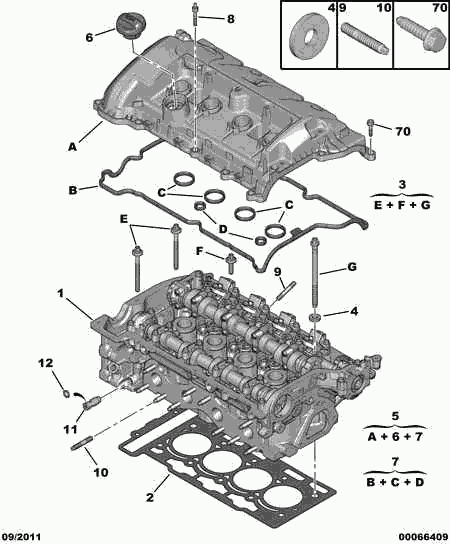 CITROËN 0249.E7 - Gasket Set, cylinder head cover onlydrive.pro