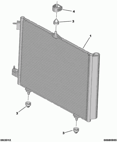 CITROËN 6455 HF - Condenser, air conditioning onlydrive.pro