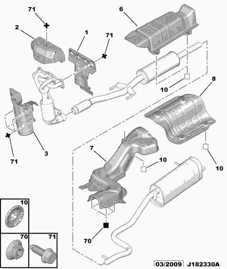 CITROËN 1723.CH - Gasket, exhaust manifold onlydrive.pro