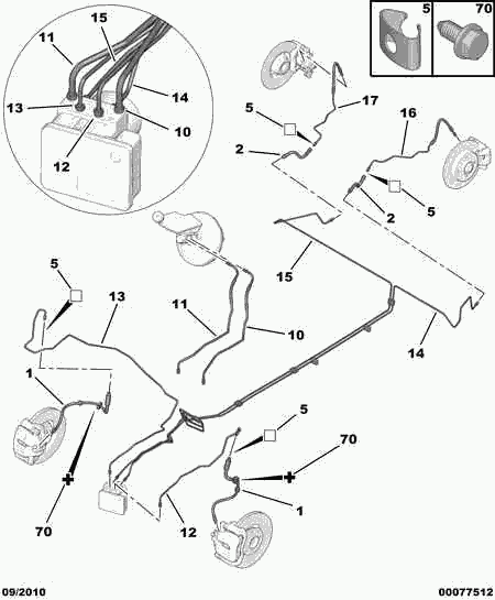 CITROËN 4806 K8 - Brake Hose onlydrive.pro