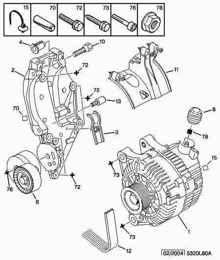 PEUGEOT (DF-PSA) 5751 A7 - Pulley, v-ribbed belt onlydrive.pro