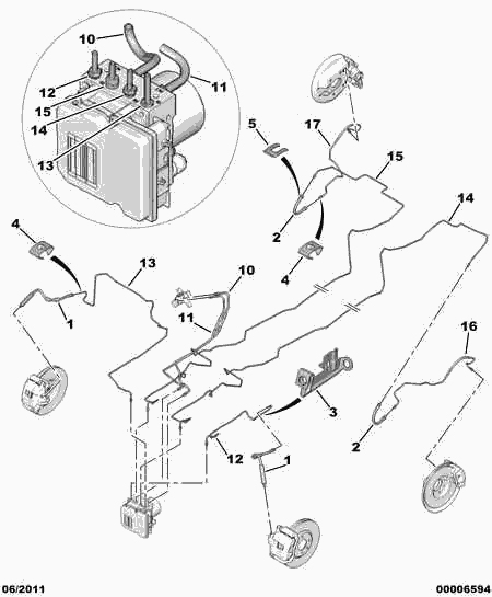 CITROËN 4806 A0 - Brake Hose onlydrive.pro