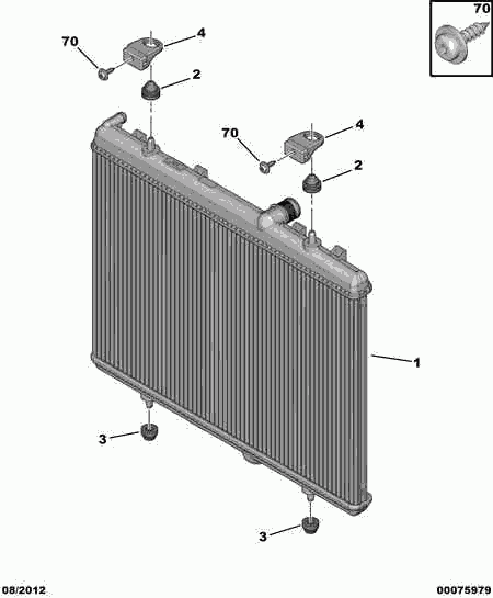 PEUGEOT (DF-PSA) 1330 Y5 - Cooling radiator: 01 pcs. onlydrive.pro
