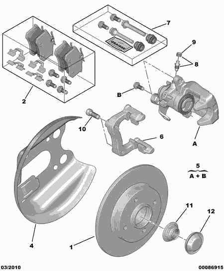 PEUGEOT 4254 C1 - Brake Pad Set, disc brake onlydrive.pro