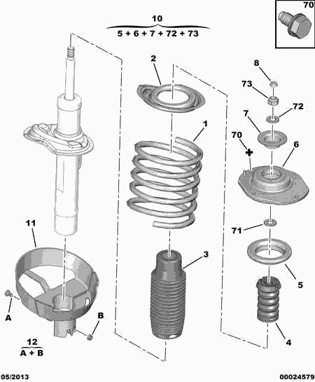 PEUGEOT 5033.65 - Dust Cover Kit, shock absorber onlydrive.pro