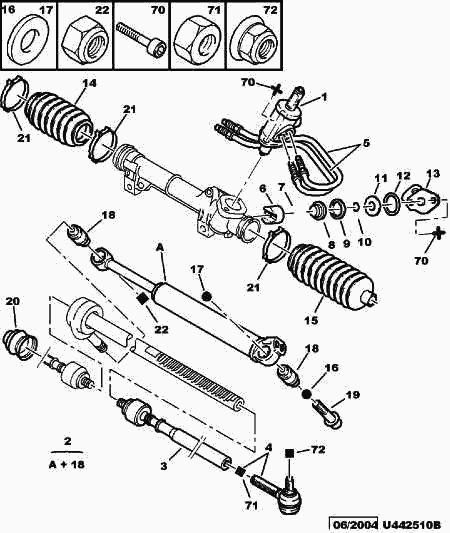 PEUGEOT 3812 E4 - Inner Tie Rod, Axle Joint onlydrive.pro