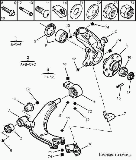 PEUGEOT 3520.H5 - Рычаг подвески колеса onlydrive.pro