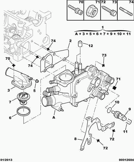 PEUGEOT 1336 S4 - Jäähdytysnesteputki onlydrive.pro