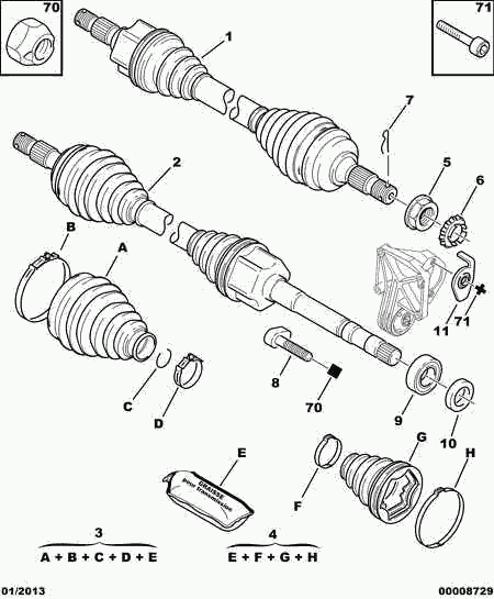 CITROËN 3272 EJ - Drive Shaft onlydrive.pro