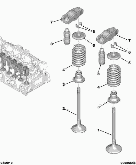 CITROËN 0948.F7 - Inlet Valve onlydrive.pro