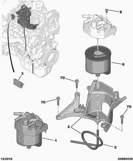 FIAT 1906 E6 - Strainer filter priming pump: 01 pcs. onlydrive.pro