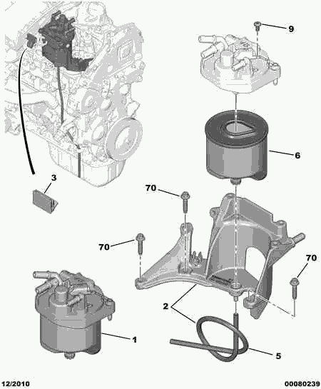 CITROËN 1901 97 - Strainer filter priming pump: 01 pcs. onlydrive.pro