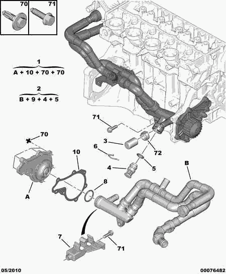 CITROËN 1201.G8 - Water Pump onlydrive.pro