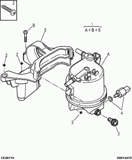 CITROËN 1901 73 - Fuel filter onlydrive.pro