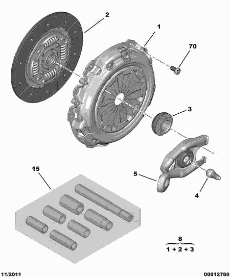 PEUGEOT 2052.85 - Clutch Kit onlydrive.pro