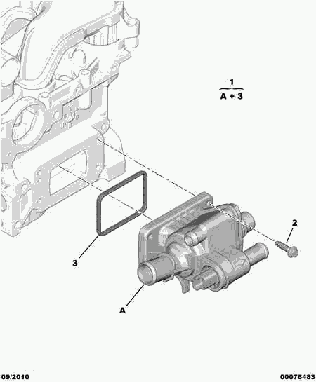 CITROËN 1336 V6 - Coolant thermostat / housing onlydrive.pro