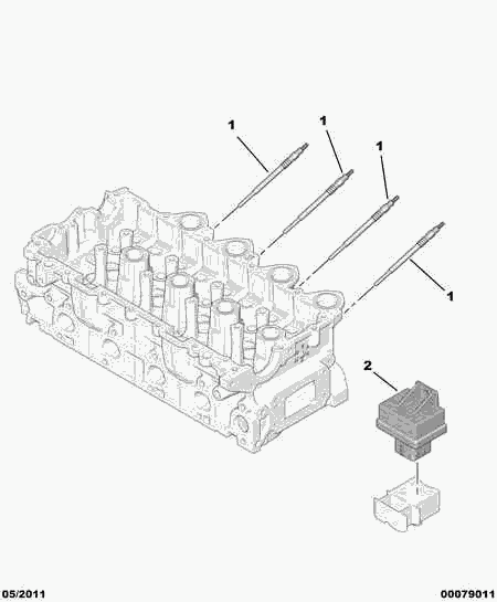 PEUGEOT (DF-PSA) 5960 79 - Glow Plug onlydrive.pro