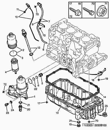 PEUGEOT (DF-PSA) 1103.J1 - Engine oil sump filter probe: 01 pcs. onlydrive.pro