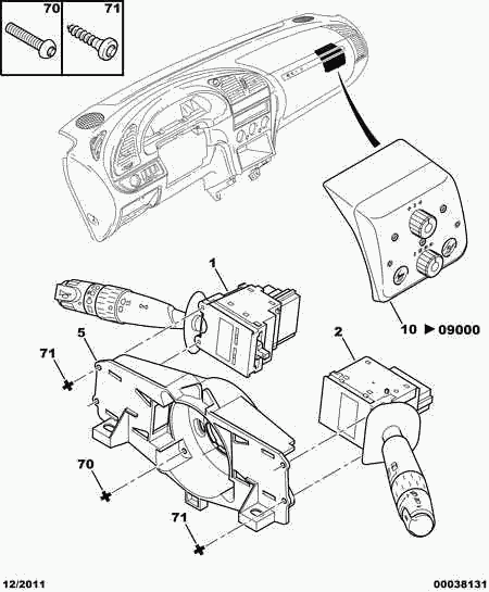 CITROËN 6253 68 - Steering Column Switch onlydrive.pro