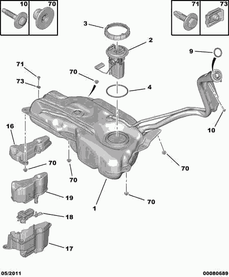 CITROËN 1525 RM - Sender Unit, fuel tank onlydrive.pro