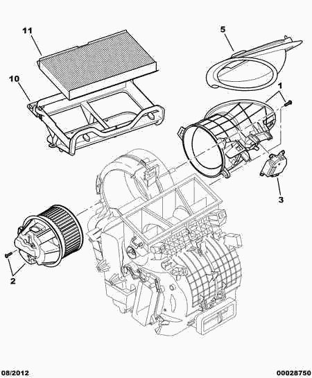 PEUGEOT (DF-PSA) 6447 NV - Air puller-air entry-module-reducer: 01 pcs. onlydrive.pro