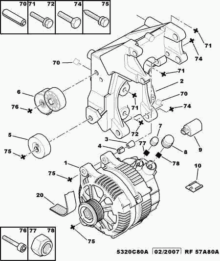 CITROËN 5751.76 - Pulley, v-ribbed belt onlydrive.pro