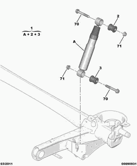 CITROËN 5206 AR - Shock Absorber onlydrive.pro