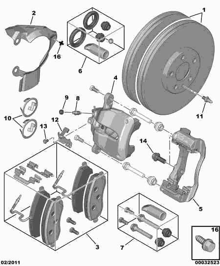 PEUGEOT 4246 P2 - Brake Disc onlydrive.pro