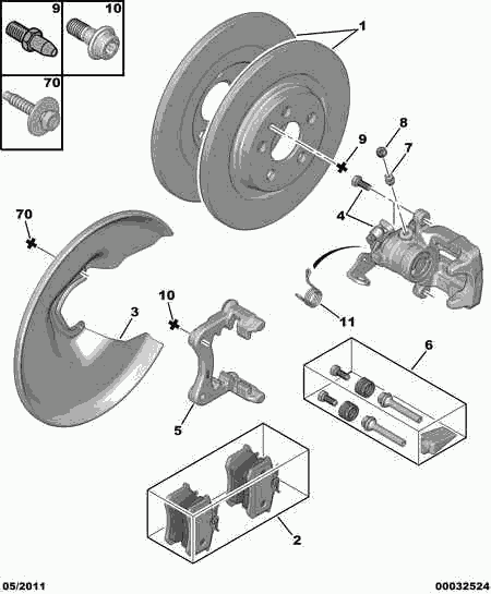VW 4252.33 - Rear brake disc caliper friction pad: 01 pcs. onlydrive.pro