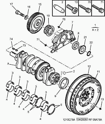 FIAT 051 5S4 - Шкив коленчатого вала onlydrive.pro