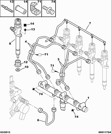 CITROËN 1982 63 - Repair Kit, injector holder onlydrive.pro