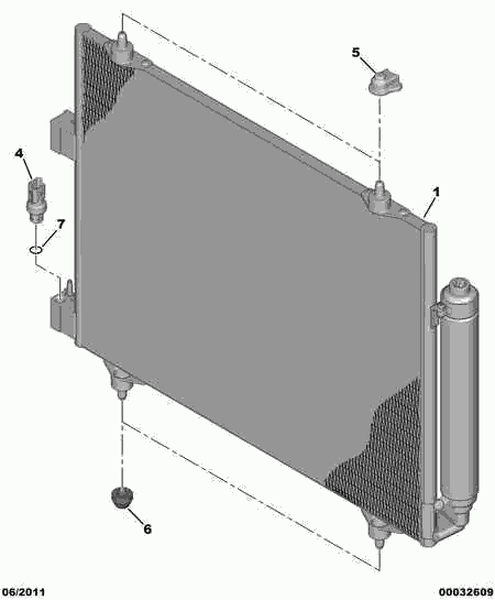 CITROËN 6455.AP - Конденсатор кондиционера onlydrive.pro