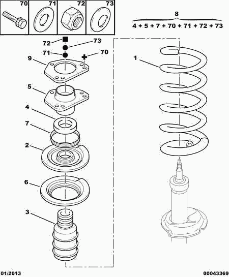 PEUGEOT (DF-PSA) 5031-78 - Top Strut Mounting onlydrive.pro