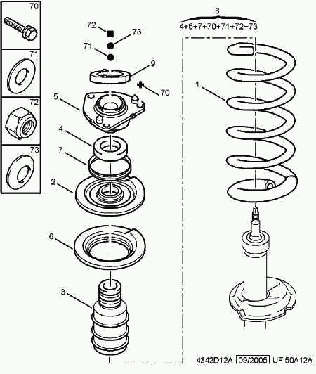 CITROËN 5038 29 - Top Strut Mounting onlydrive.pro